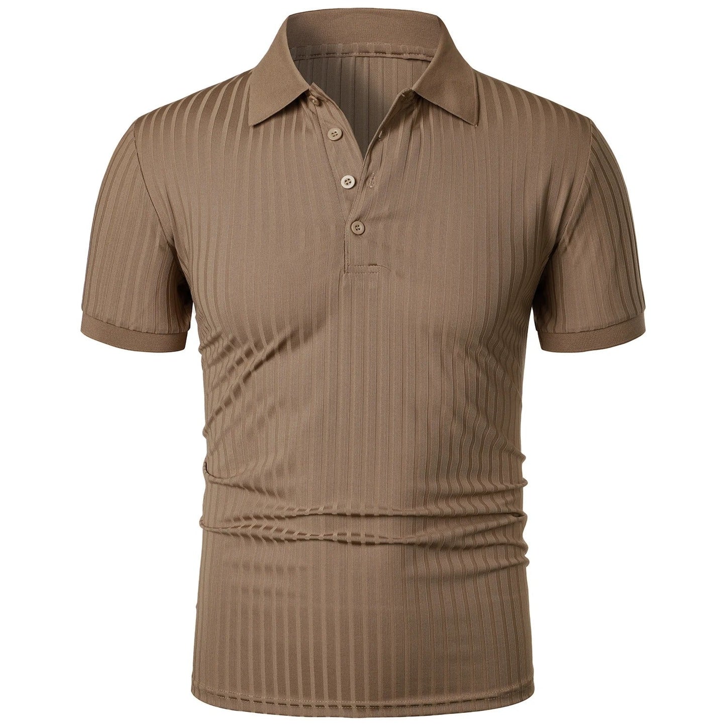 Confortable & Élégant Polo Respirant pour Hommes avec Patte de Boutonnage