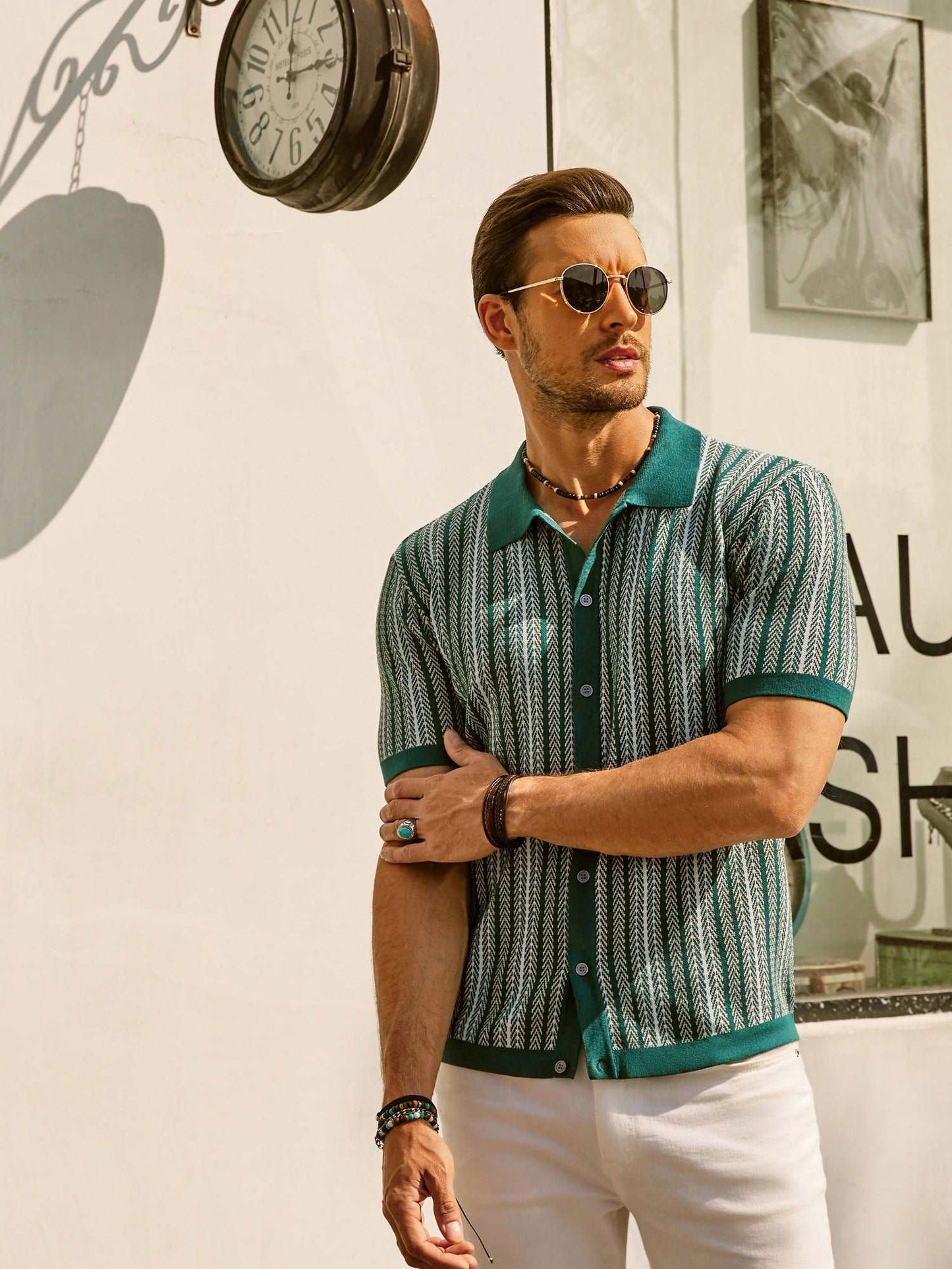 MILO | Chemise polo à rayures - Luviera Fashion