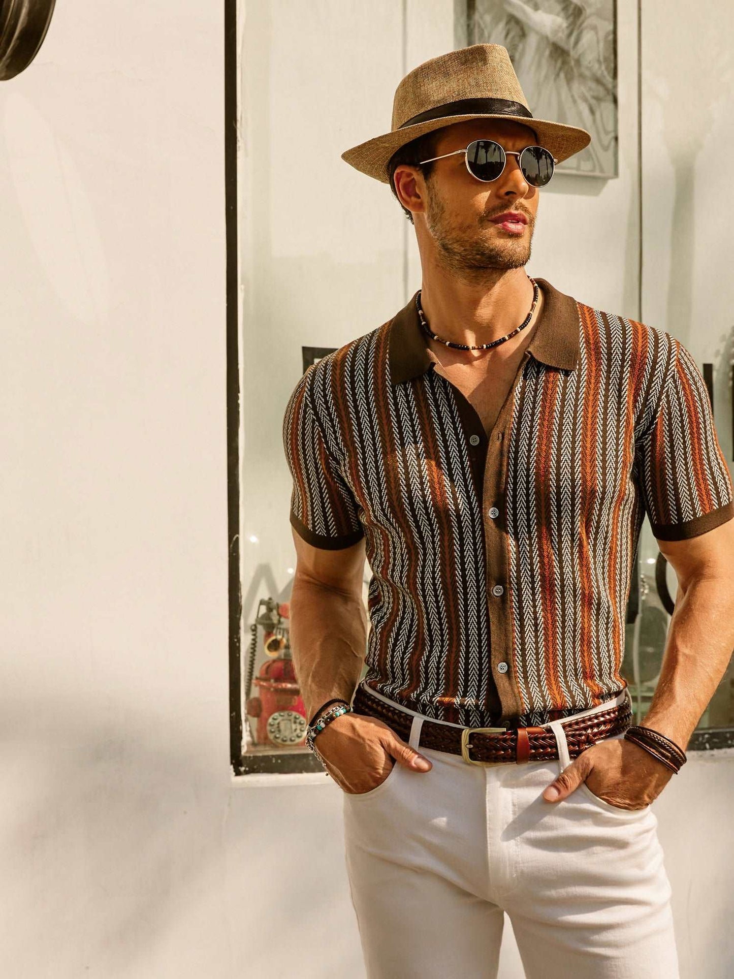 Harris | Chemise rétro à rayures vintage