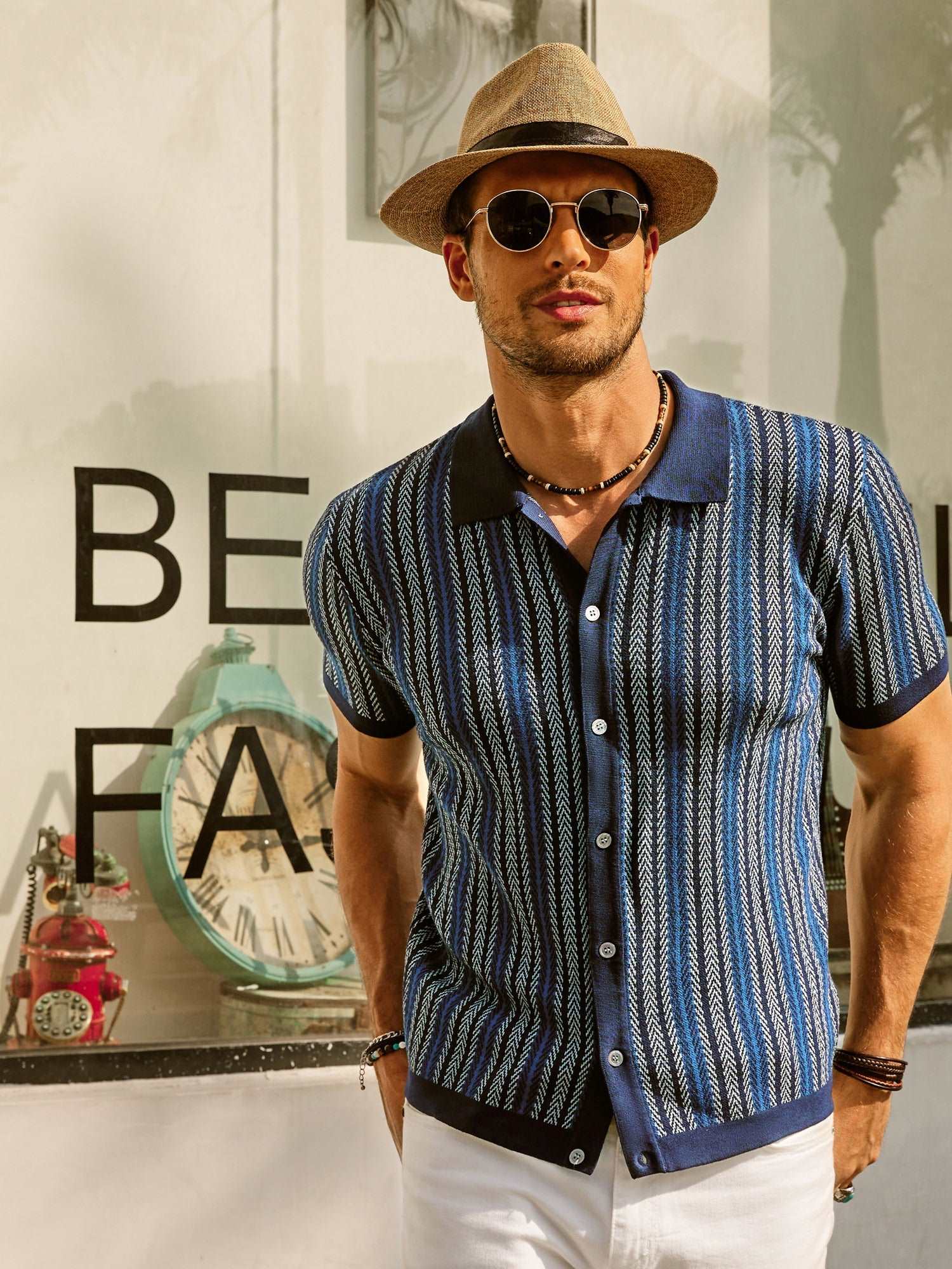 MILO | Chemise polo à rayures - Luviera Fashion