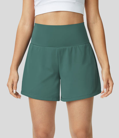 Mirabella - Shorts de Fitness Femme Taille Haute, Respirants et à Séchage Rapide