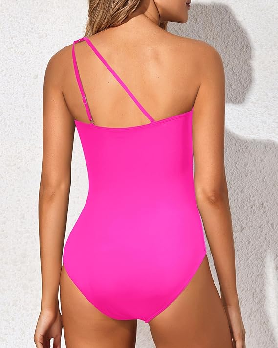 Maillot de bain femme asymétrique avec maintien du ventre – Modèle Valeria