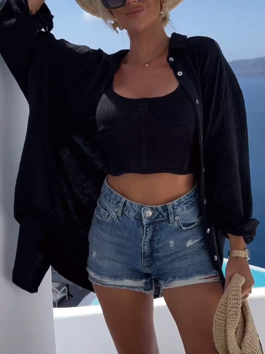 Julie | Chemise avec motif d'yeux