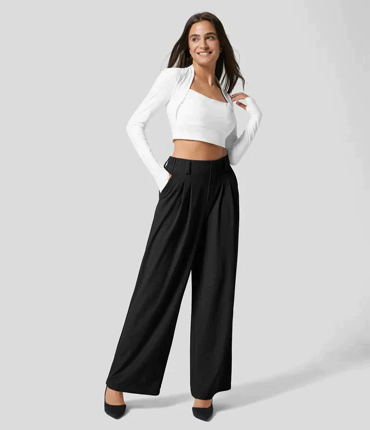 Pantalon Amara pour femmes - Confort et jambes larges