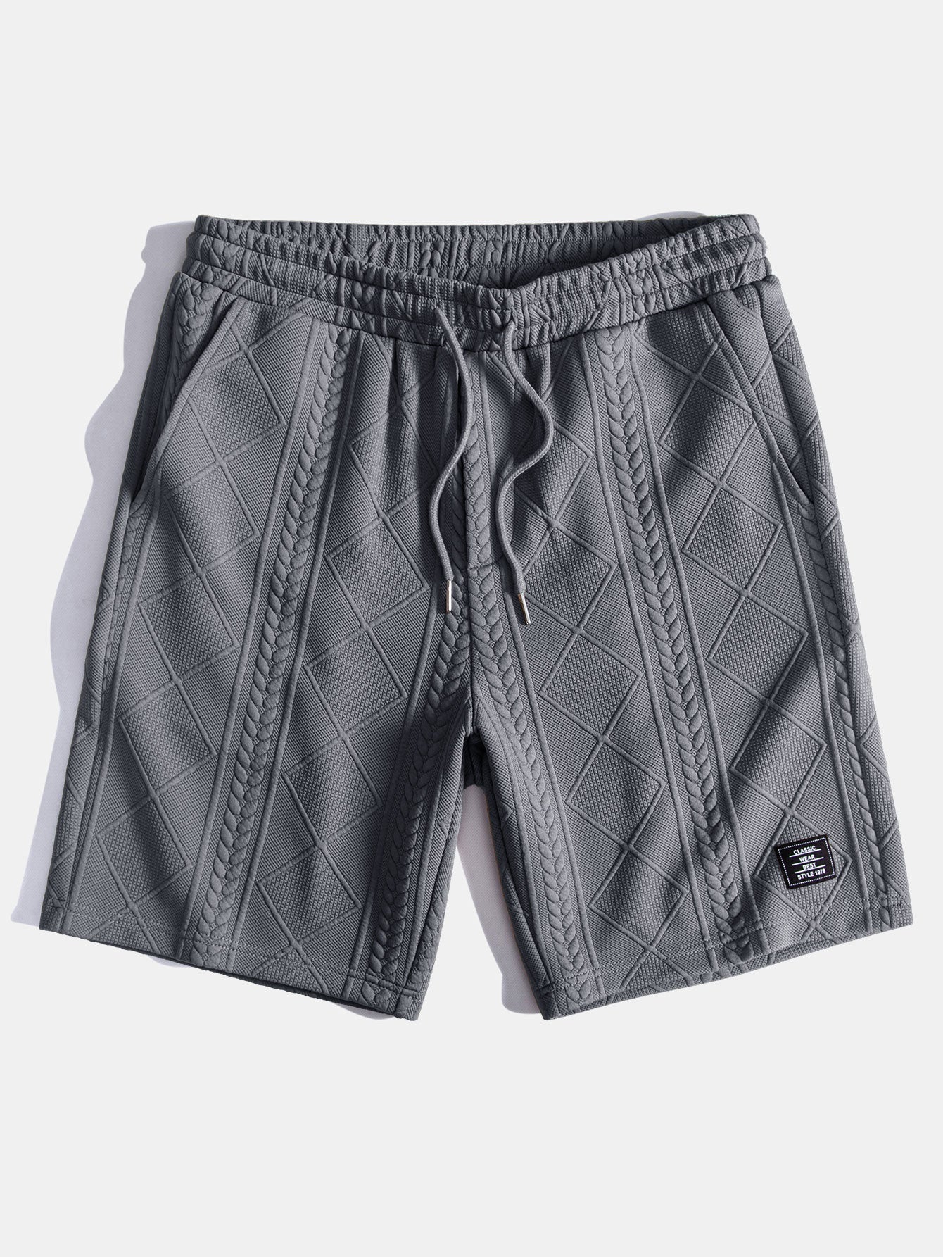 Ensemble T-shirt à manches courtes et shorts à motif géométrique