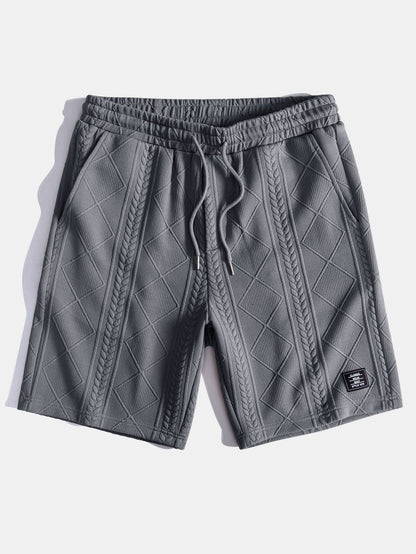 Ensemble T-shirt à manches courtes et shorts à motif géométrique