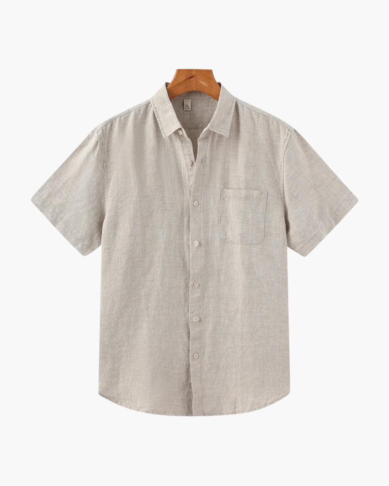 Le Cap - Chemise en Lin à Manches Courtes Élégante