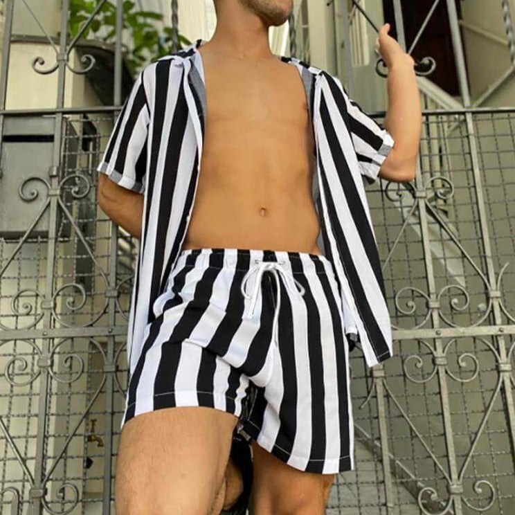 Ensemble d'été pour hommes à rayures - RayuresFraîches