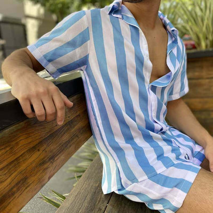 Ensemble d'été pour hommes à rayures - RayuresFraîches