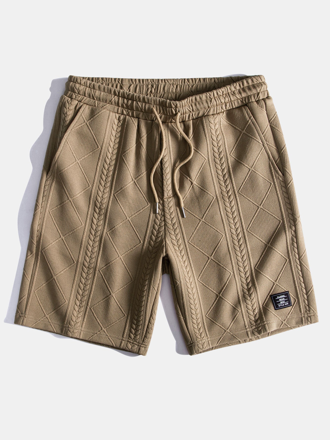 Ensemble T-shirt à manches courtes et shorts à motif géométrique