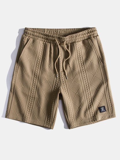 Ensemble T-shirt à manches courtes et shorts à motif géométrique