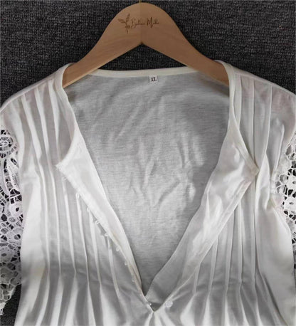 Chemisier Long à Manches Longues Uni pour Femmes