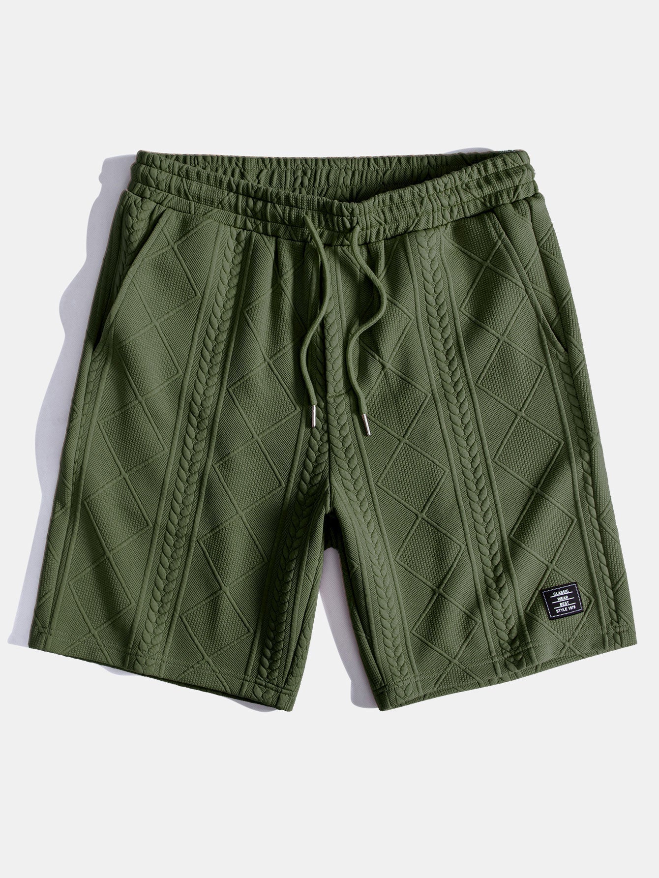 Ensemble T-shirt à manches courtes et shorts à motif géométrique