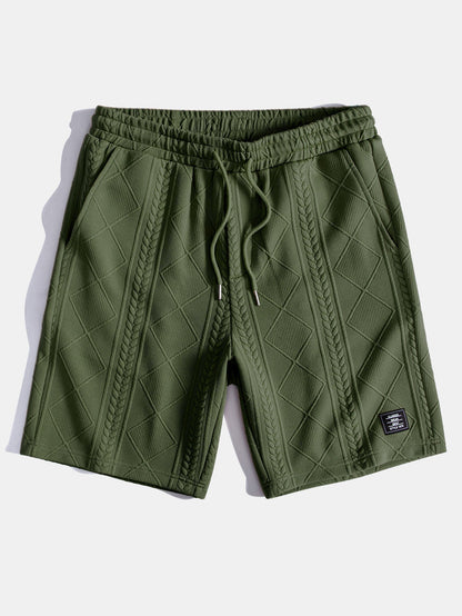 Ensemble T-shirt à manches courtes et shorts à motif géométrique