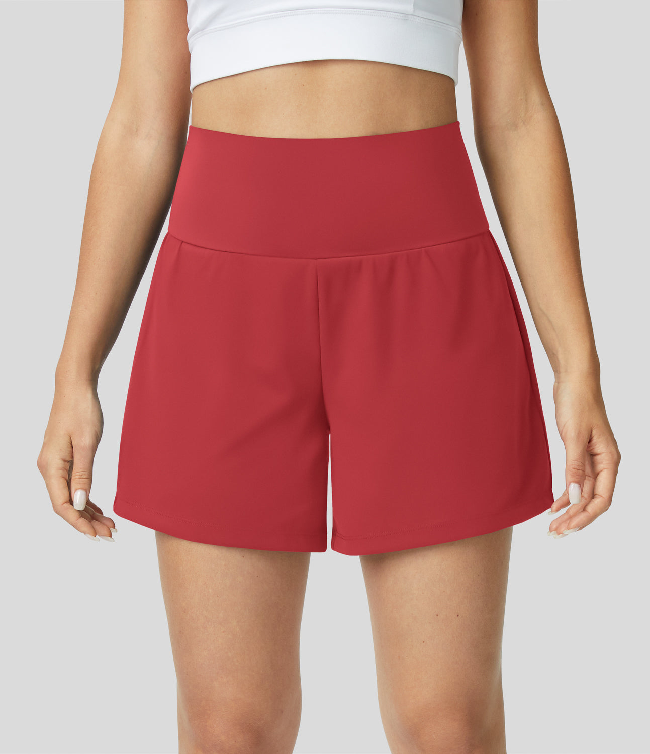 Mirabella - Shorts de Fitness Femme Taille Haute, Respirants et à Séchage Rapide