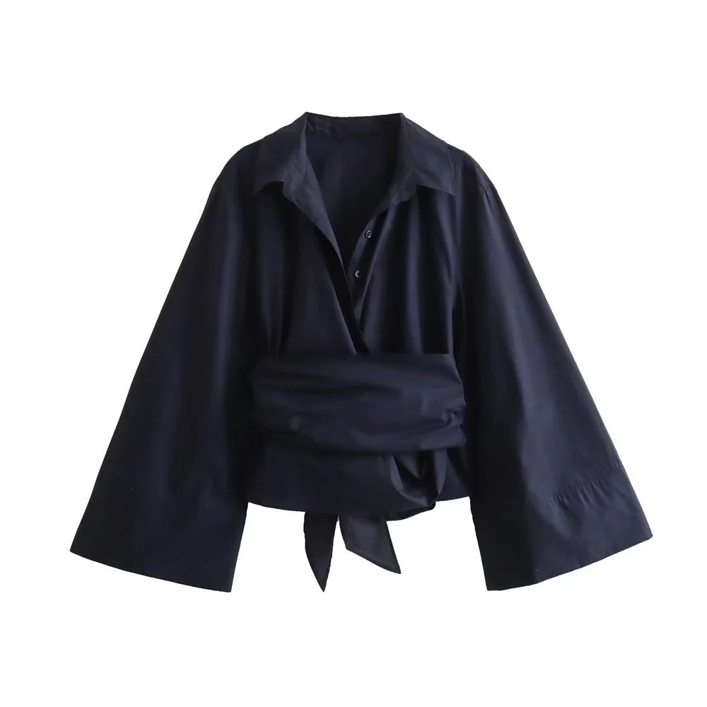 MAEVA | Haut chic à col polo classique - Luviera Fashion