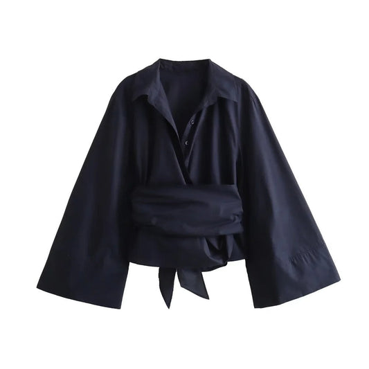 MAEVA | Haut chic à col polo classique - Luviera Fashion