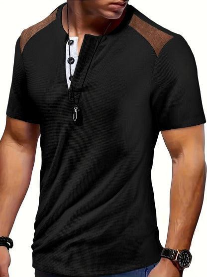 River | Chemise Henley Homme en Gaufre