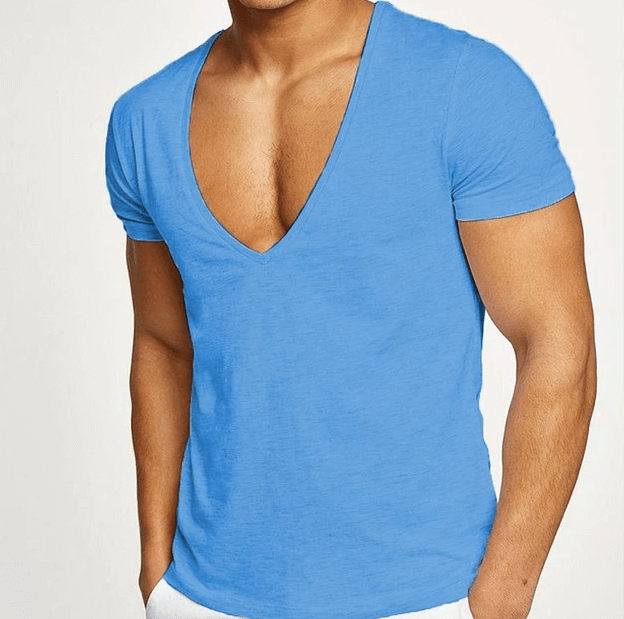 T-shirt décontracté pour hommes à col en V – Jonas