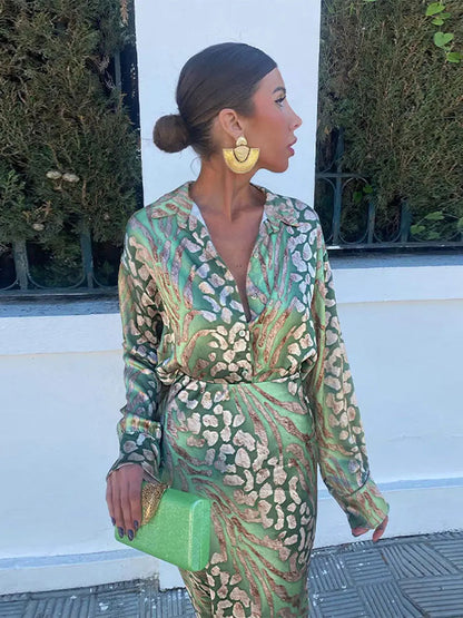 Elena - Robe d'été vibrante avec motif élégant