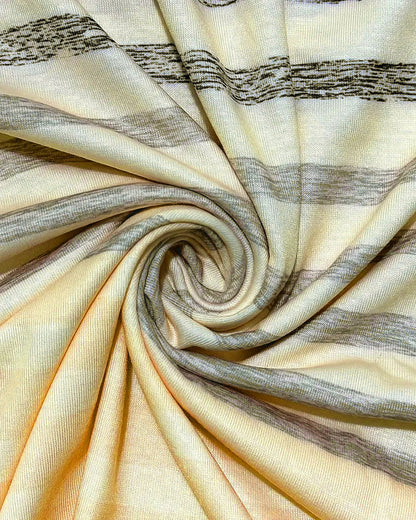 T-shirt rayé pour femmes avec col rond et dégradé de couleurs – Melia