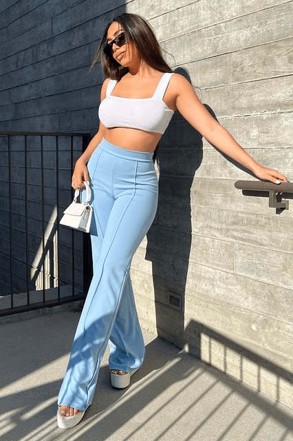 LYSANNE | Pantalon évasé - Luviera Fashion