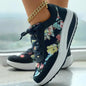 OUMOU | Sneakers Stylées avec Motif Floral pour Femmes - Luviera Fashion