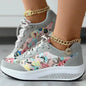 OUMOU | Sneakers Stylées avec Motif Floral pour Femmes - Luviera Fashion