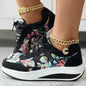 OUMOU | Sneakers Stylées avec Motif Floral pour Femmes - Luviera Fashion