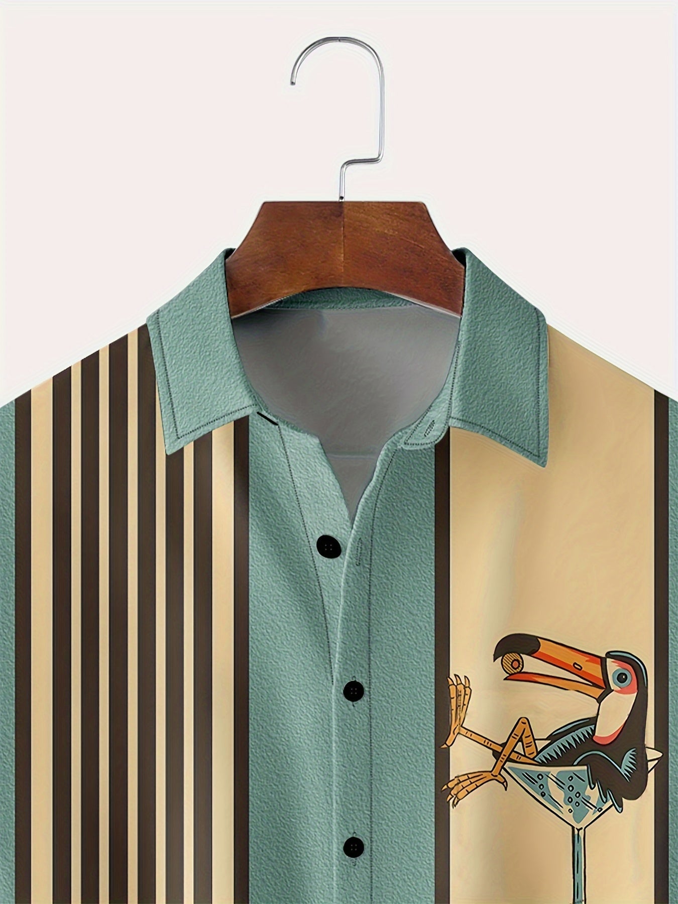 Olavur | Chemise rétro à rayures pour hommes