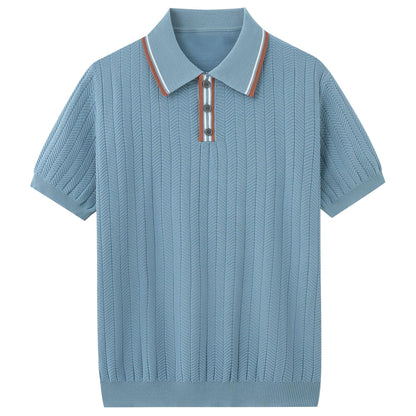 AMALFI - Knit Polo Pour Homme