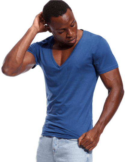 T-shirt décontracté pour hommes à col en V – Jonas