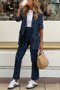 NOA | Ensemble stylé blazer et pantalon avec motif animalier - Luviera Fashion