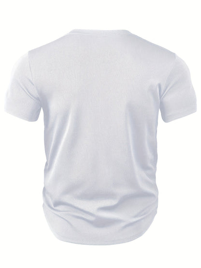 Arnhold | T-shirt homme à décolleté en V profond texturé