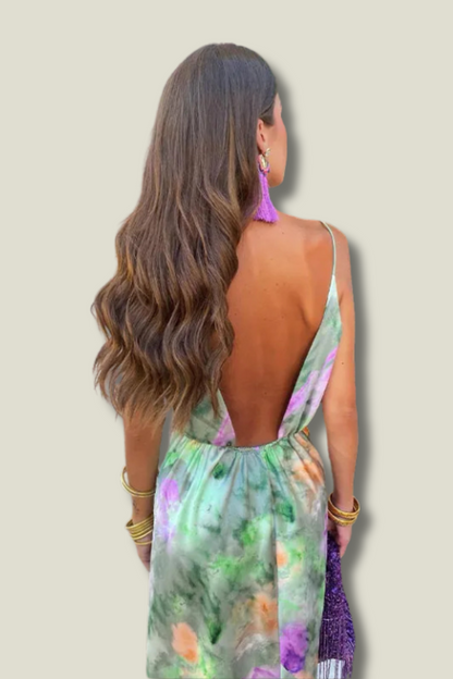 Maxi Robe Corset avec Écharpe - Seraphina