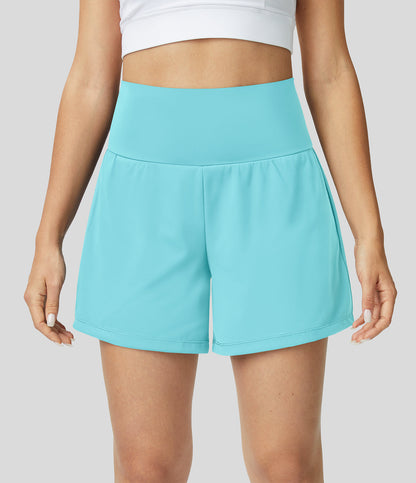 Mirabella - Shorts de Fitness Femme Taille Haute, Respirants et à Séchage Rapide