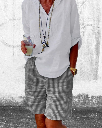 Shorts d'été à rayures pour femmes – Léonie