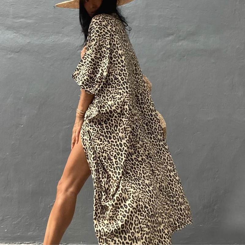 Blouse Bohème en Chiffon de Plage avec Manches Kimono – Ziva