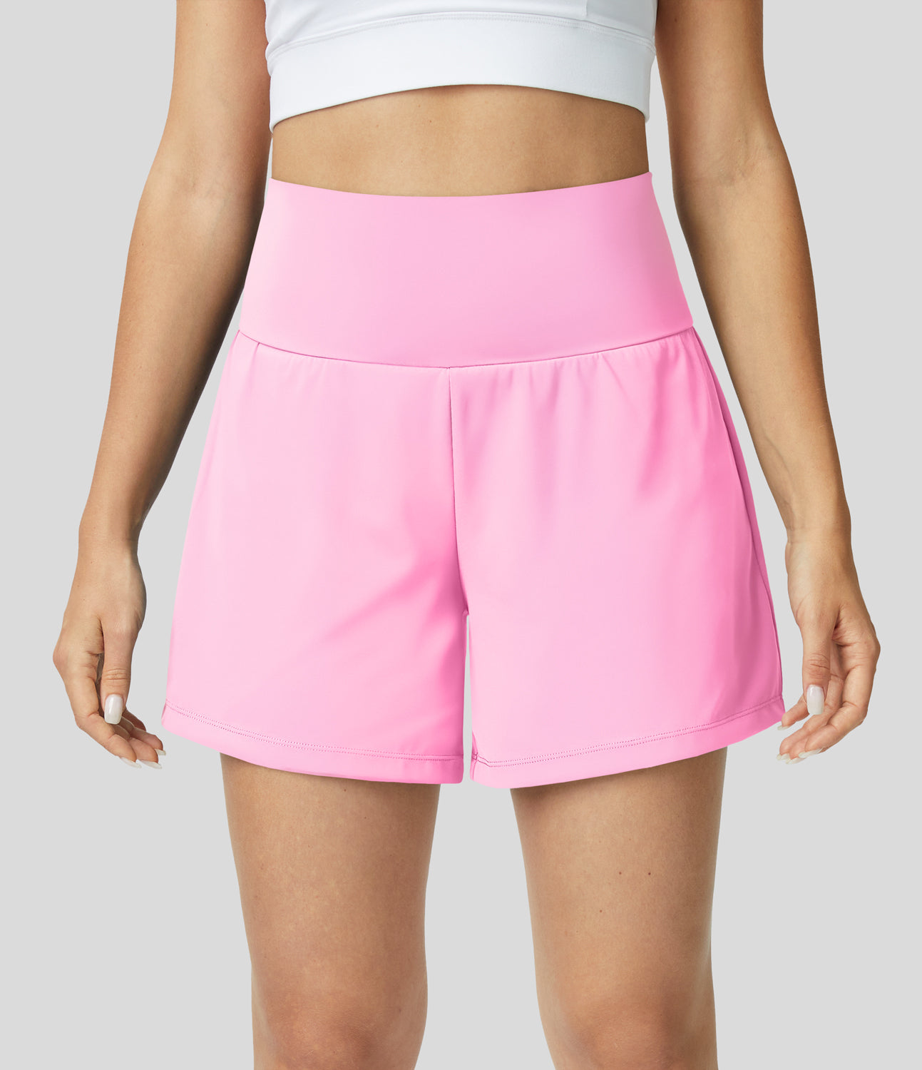 Mirabella - Shorts de Fitness Femme Taille Haute, Respirants et à Séchage Rapide