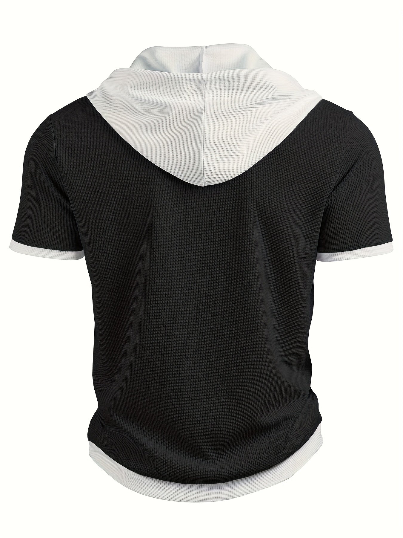 Zachary | Chemise décontractée en tricot pour homme avec capuche et boutons en métal