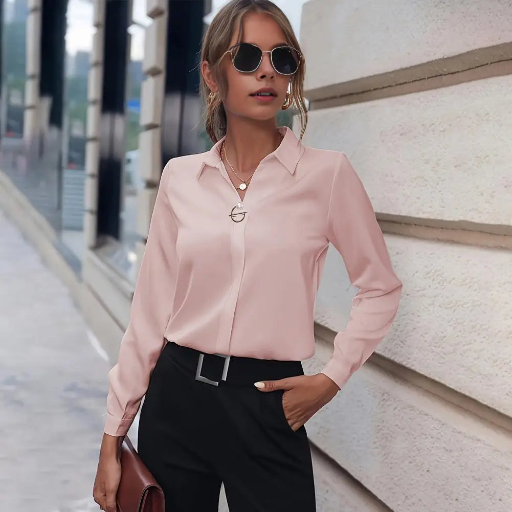 Blouse Élégante en Chiffon pour Femmes – Modèle Amélie