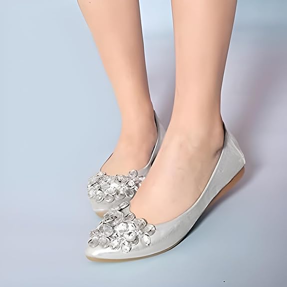 Yelena – Ballerines Éclatantes avec Strass