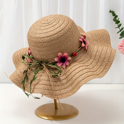 Chapeau d'été pour femmes avec motifs floraux et fruités – Solène