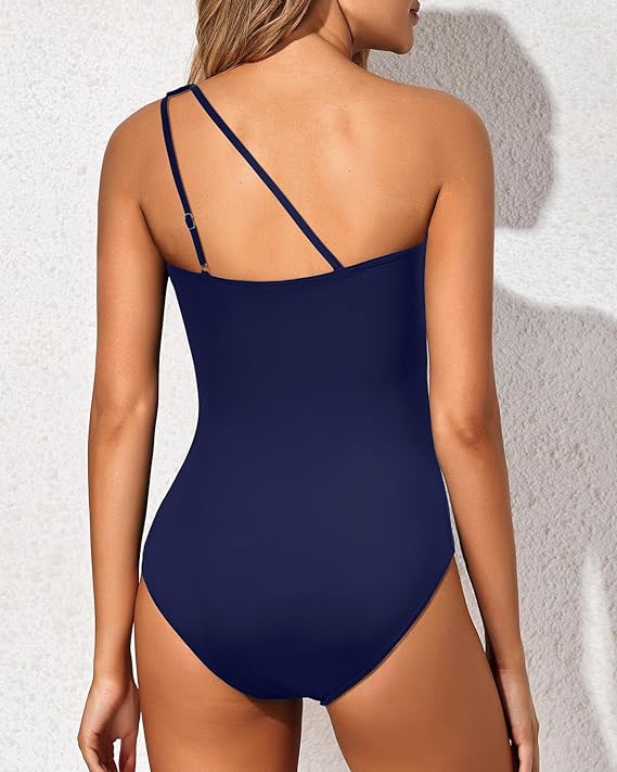Maillot de bain femme asymétrique avec maintien du ventre – Modèle Valeria