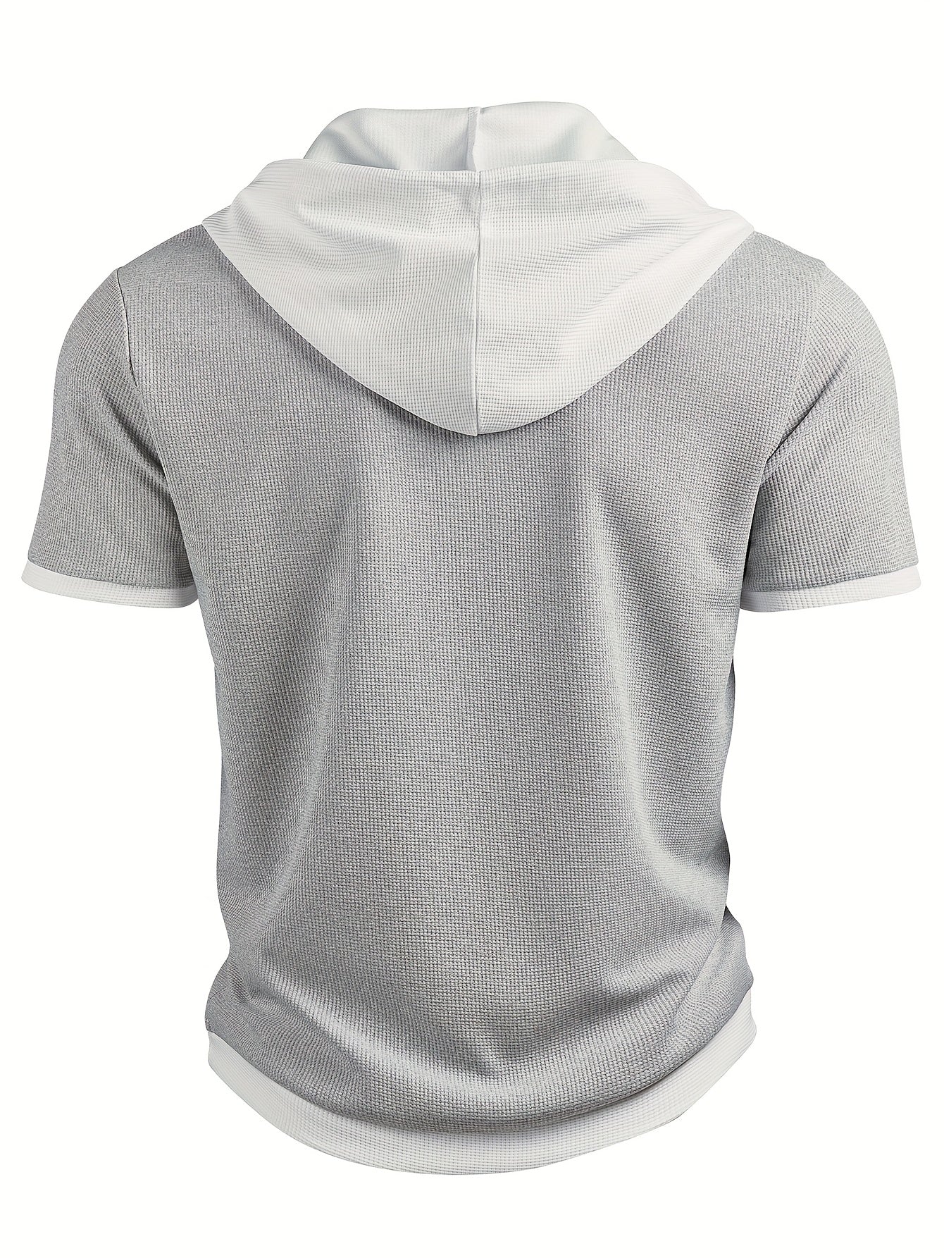 Zachary | Chemise décontractée en tricot pour homme avec capuche et boutons en métal