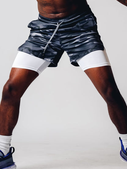 Felix 2-en-1 Shorts de Sport d'Été pour Hommes