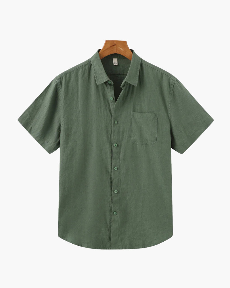 Le Cap - Chemise en Lin à Manches Courtes Élégante