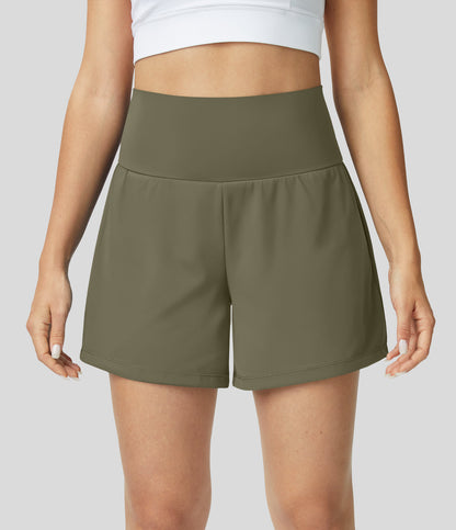 Mirabella - Shorts de Fitness Femme Taille Haute, Respirants et à Séchage Rapide