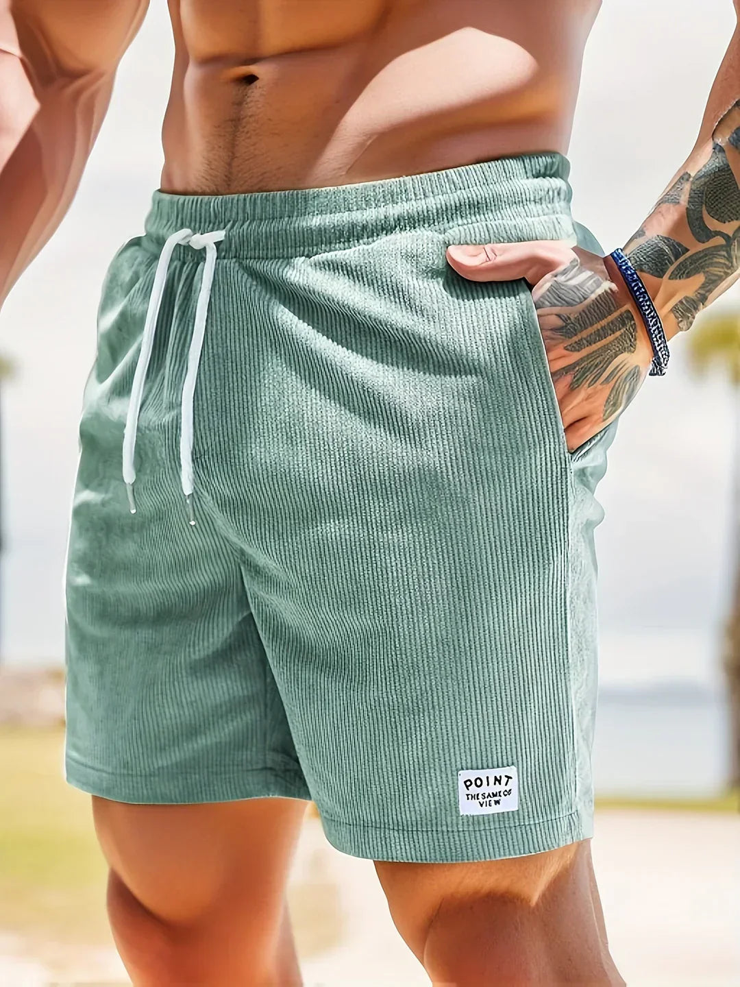 Shorts d'été pour hommes avec rayures – Tarek