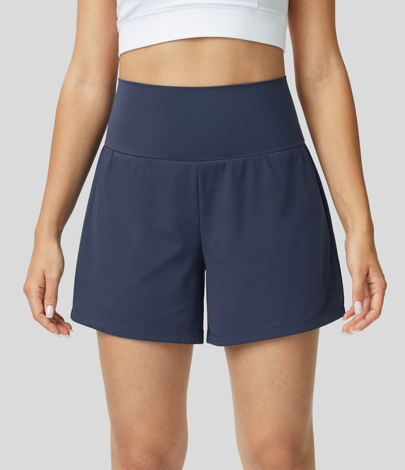 Mirabella - Shorts de Fitness Femme Taille Haute, Respirants et à Séchage Rapide